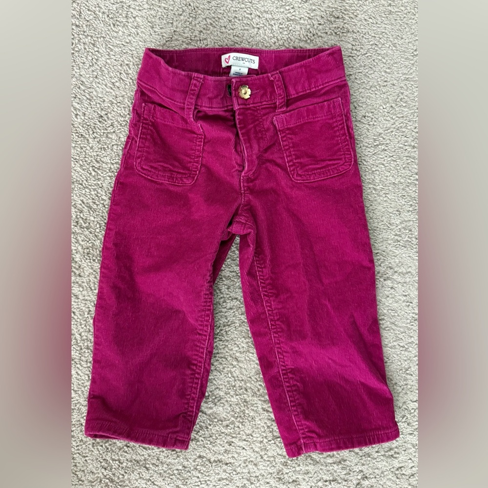 Crewcuts Kids Corduroy Jeans - Fuchsia
